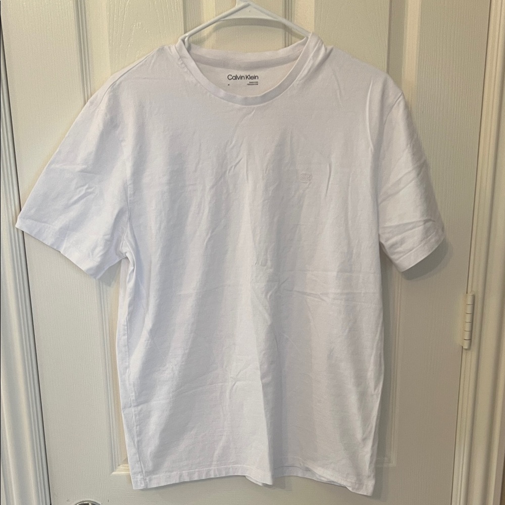 Calvin Klein Men's White Short Sleeve Crew Tee